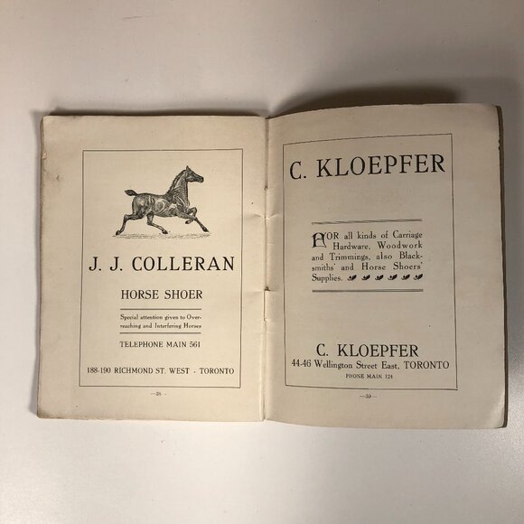 Handbook of Toronto Booklet 1906 Dominion Livery York Street Vintage Canada - Picture 8 of 8
